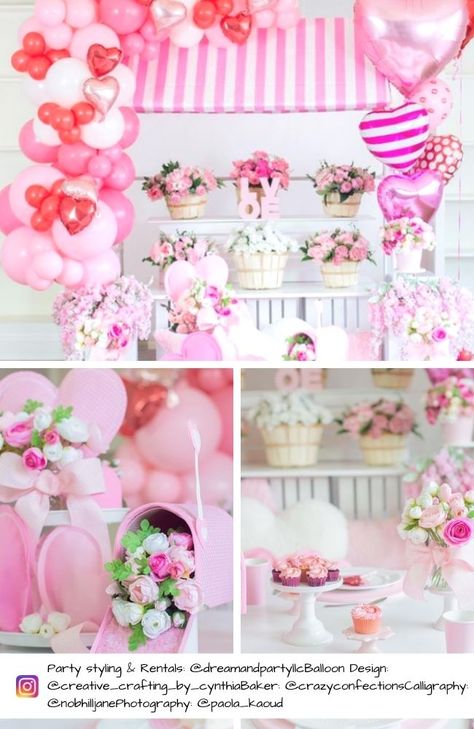 Valentine’s Day Baby Shower Ideas February Baby Showers, February Baby, Valentines Baby Shower, Easy Backdrops, Rose Cupcakes, Valentines Day Baby, Red And Pink Roses, Shabby Chic Baby Shower, Valentines Roses