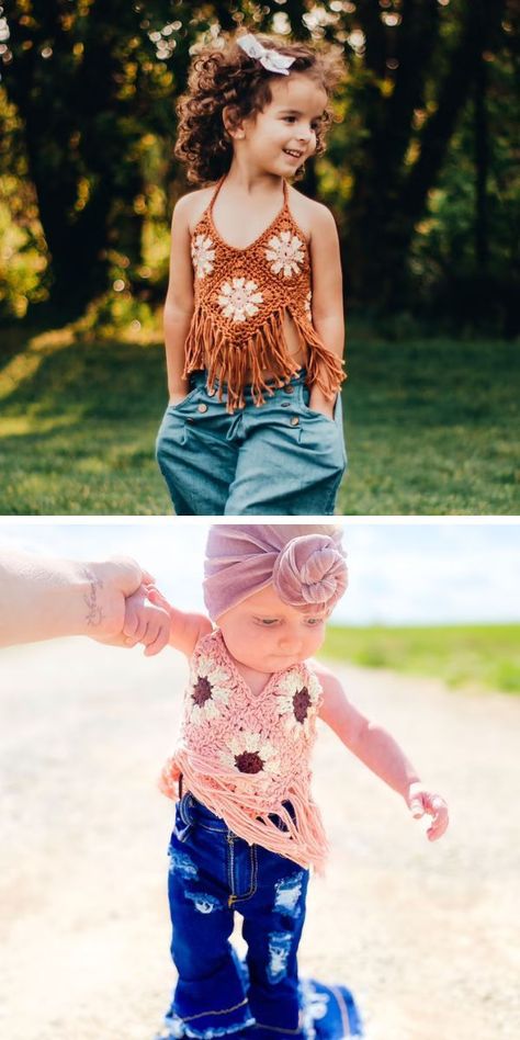 Mommy And Me Crochet Patterns Free, Crochet Toddler Shirt, Toddler Girl Crochet Patterns, Crochet Toddler Clothes Free Pattern, Kids Crochet Top, Crochet Baby Outfits Free Pattern, Girls Crochet Tops Free Patterns, Free Toddler Crochet Patterns, Crochet Toddler Clothes