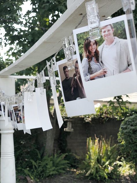 Engagement Party Decorations - MY 100 YEAR OLD HOME Backyard Engagement Party Decor, Engagement Party Aesthetic, Backyard Engagement Party Decorations, Spring Engagement Party, Casual Engagement Party, Party Moodboard, Cocktail Engagement Party, Engagement Party Bbq, Outdoor Engagement Party