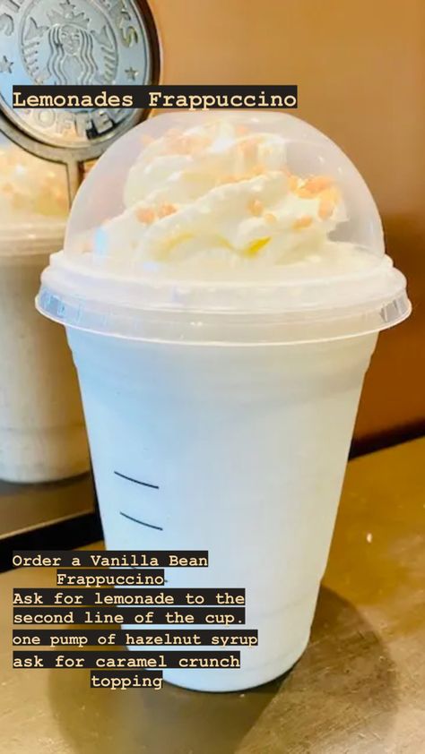 #lemonade #frappuccino #starbucks #credits Starbucks Frosted Lemonade, Starbucks Drinks To Try Frappuccino, Starbucks Secret Menu Drinks Frappuccino, Starbucks Specialty Drinks, Frappuccino Starbucks, Starbucks Drink Menu, Starbucks Lemon, Starbucks Secret Menu Recipes, Cold Starbucks Drinks