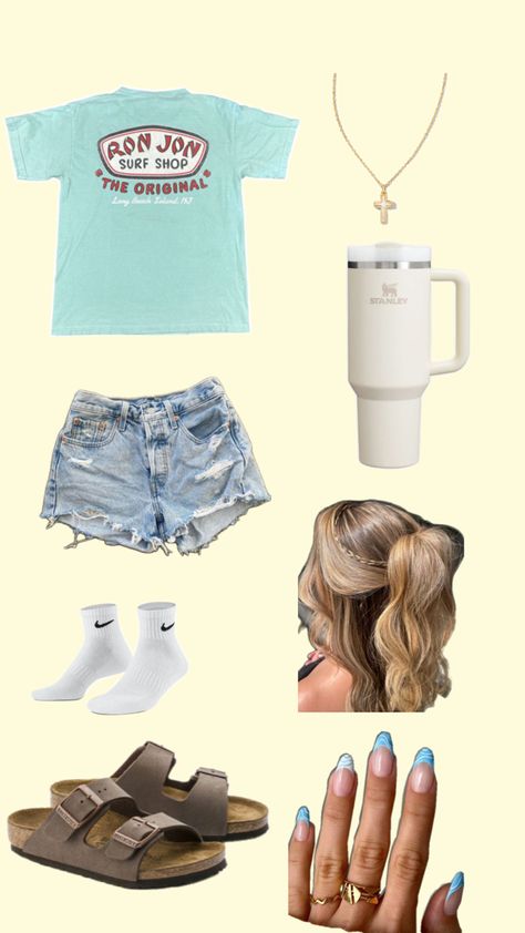 cute summer fit. church camp fit. Church Camp. Church Casual Outfit, Church Camp Outfits, Birks Outfit, Camp Outfits, Cute Church Outfits, Outfits Church, Cute Summer Fits, Church Camp, Back To School Fits