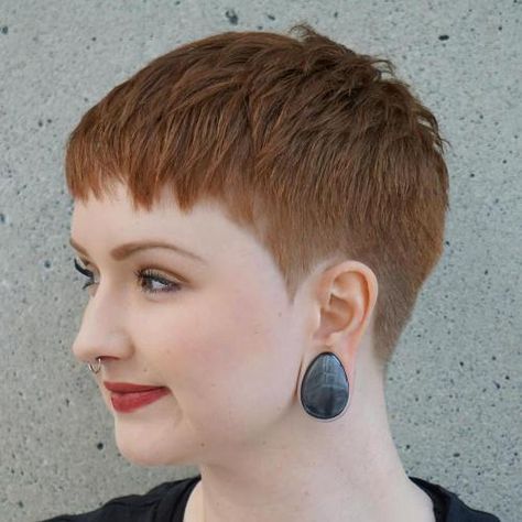 Brown Pixie, Super Short Pixie, Short Spiky Haircuts, Short Spiky Hairstyles, Spiky Hair, Super Short Hair, Very Short Hair, Short Pixie Haircuts, Short Pixie Cut