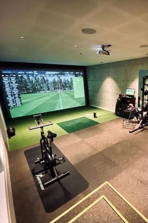 Trending Gym Home Designs ~ Make Gym For Your Home ~ Home Decoration Ideas Theater Room Carpet, Basement Gym And Family Room, Simple Home Gym, Basement Home Gym, Basement Gym Ideas, Moody Farmhouse, Home Gym Ideas, Workout Room Home, Athletic Aesthetic