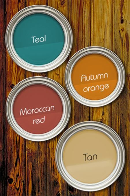 Teal   Moroccan Red   Autumn Orange   Tan Orange And Teal Aesthetic, Teal Living Rooms, Teal Decor, Big Room, Color Boards, Living Room Orange, Yellow Living Room, Teal Walls, Kitchen Colour Schemes