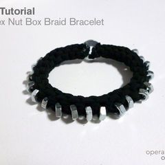 Zipper Bracelet · A Zipper Bracelet · Version by Nattie Gurl 6 Box Braids, Hex Nut Jewelry, Beaded Bracelets Simple, Bracelets At Home, Nut Bracelet, Zipper Bracelet, Jewelry Making Instructions, Bracelets Simple, Braid Bracelet