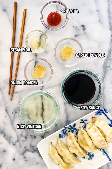 Potsticker Dipping Sauce, Asian Dipping Sauce Recipes, Potsticker Sauce, Asian Dumplings, Dumpling Dipping Sauce, Dumpling Sauce, Easy Dipping Sauce, Asian Dipping Sauce, Gluten Free Soy Sauce