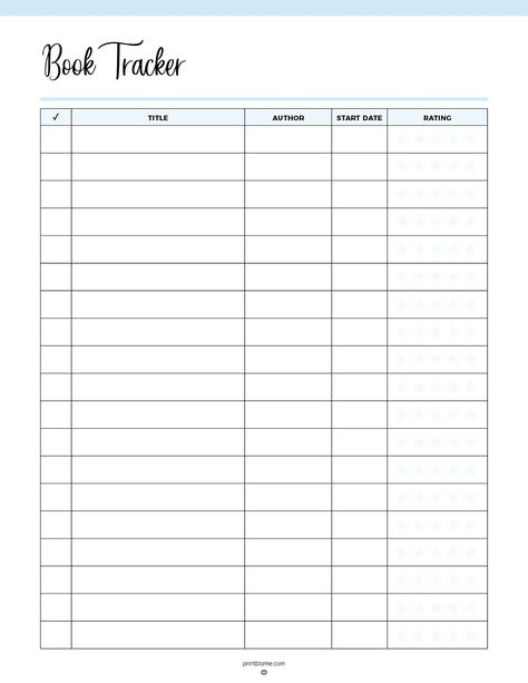 Book Tracker for Avid Readers Book Club Template, Reading Log Printable, Book Tracker, Bookshelf Organization, Reading Logs, Book Clubs, Reading Tracker, Reading Log, Avid Reader