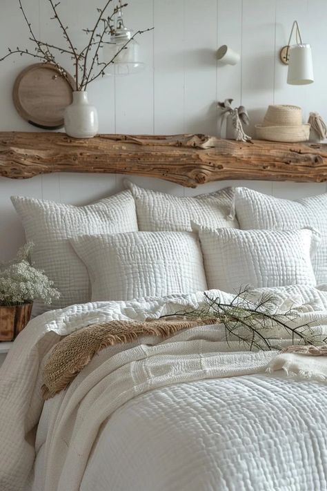 15 Aesthetic Coastal Bedroom Ideas for a Dreamy Retreat 7 French Costal Bedroom, Beach Vibes Aesthetic Bedroom, French Coastal Decor Bedroom, Bunkbed Decor, Teen Beach Bedroom, Bedroom Beach Decor, Alternative Moodboard, Neutral Coastal Bedroom, Lake House Bedroom Ideas