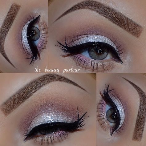 ♥♥This looks like fairytale makeup Christmas Eye Makeup, Stage Makeup, Winged Liner, Make Up Looks, Glitter Eyes, Eye Make, Love Makeup, Pretty Makeup, Beautiful Makeup