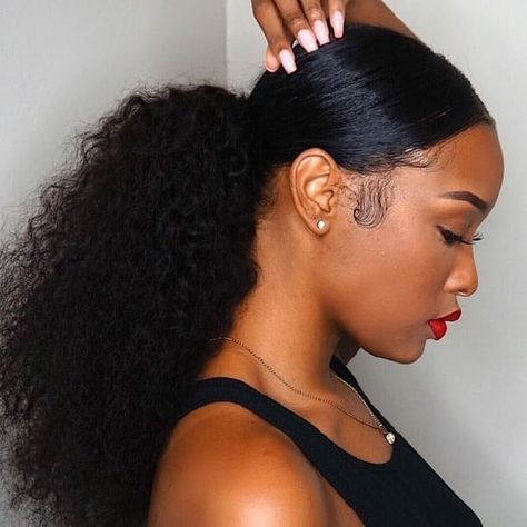 20 Best Nigerian Weavon Hairstyles for 2019 – HairstyleCamp Curled Ponytail Hairstyles, Bouncy Bob, Wig Ponytail, Slick Ponytail, Curly Hair Ponytail, Curled Ponytail, Black Ponytail, Perfect Ponytail, Blonde Hairstyles