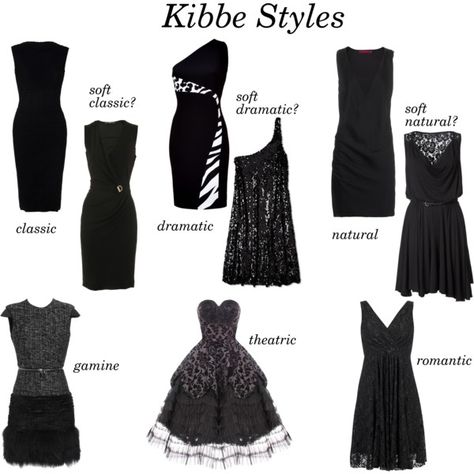 Little Black Dresses, Kibbe Style?, created by mpsakatrixie on Polyvore