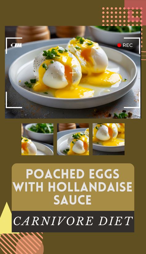 Try this delicious Poached Eggs with Hollandaise Sauce recipe. For more recipes follow my page. #carnivorediet #carnivore #healthyrecipes #upgradedhealth #recipes Carnivore Hollandaise Sauce, Carnivore Recipes With Eggs, Carnivore Egg White Recipes, Carnivore Egg Custard Recipes, Poached Egg With Hollandaise Sauce, Metabolism Foods, Recipe For Hollandaise Sauce, Hollandaise Sauce, Healthy Lifestyle Habits