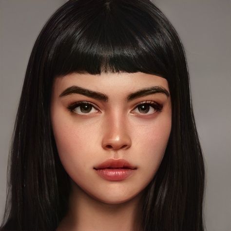 Vivian Aesthetic, Realistic Face Claims, Character Journal, Artbreeder Girl, Face App, Art Breeder, Character Face, Brunette Woman, Character Building