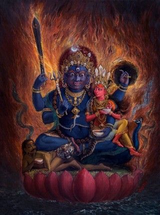 Mona | ARTIST - Mona Bhairava God Art, Bhairav Baba, Nataraja Shiva, Lord Nataraja, Newari Art, Indian Drawing, Childhood Photography, Om Art, Tantra Art