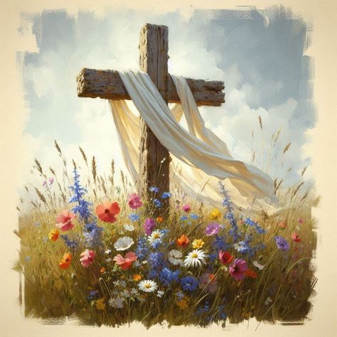 Christian Imagery Aesthetic, Bible Garden, Christian Imagery, Biblical Paintings, Rugged Cross, Father God, Old Rugged Cross, Jesus Christ Art, Christian Stuff