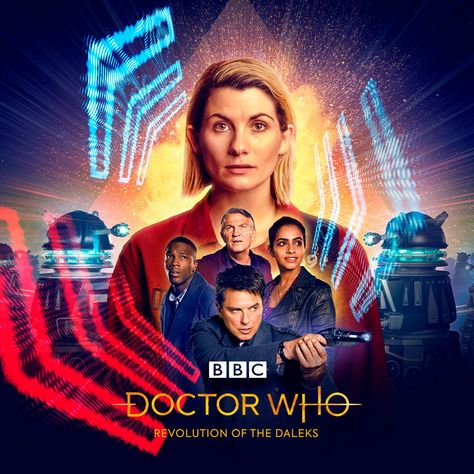 Doctor Who on Twitter: "Right! Hands up, who is ready to watch ‘Revolution of the Daleks’? 🙌… " Tosin Cole, Bradley Walsh, Doctor Who Christmas, Richard Ayoade, Chris Noth, John Bishop, New Doctor Who, Doctor Who Episodes, Doctor Who 2005