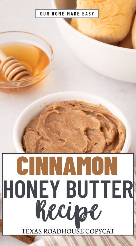 Are you ready to take your bread, rolls, or biscuits to the ultimate level of deliciousness? Our Cinnamon Honey Butter Recipe (Texas Roadhouse Copycat) is the must-try recipe that will elevate your breakfast, brunch, and holiday dishes to an irresistible new level. Follow the simple steps and let the mouthwatering aroma of cinnamon and honey enchant your senses! Honey Butter Recipe Texas Roadhouse, Cinnamon Honey Butter Recipe, Breakfast Toast Recipes, Coffee Overnight Oats, Cider Donuts Recipe, Pumpkin Cobbler, Honey Butter Recipe, Fall Dessert Recipes Easy, Coleslaw Recipe Easy