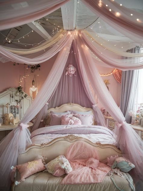 23 DIY Canopy Bed Ideas – The DIY Desire Four Post Canopy Bed, Diy Princess Bed Canopy, Diy Canopy Bed Ideas, Diy Bedroom Canopy, Bedroom With Canopy Bed, Girls Bedroom Canopy, Diy Canopy Bed, Canopy Bed Ideas, Plant Bedroom