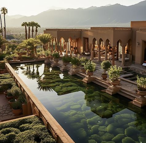 Luxury Bedroom Master Suite, Moroccan Exterior, Egyptian House, Classic Elevation, Moroccan Villa, Middle Eastern Decor, Luxury Ceiling Design, Desert Resort, Luxury Architecture