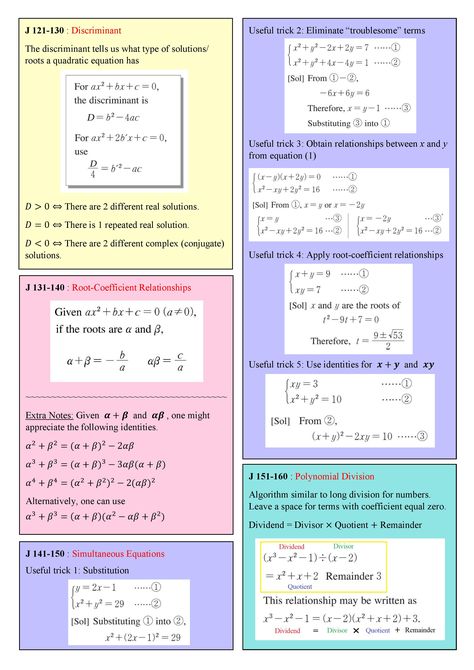 Level J Note Summary Part 3 Algebra Help, Kumon Math, College Math, College Algebra, Graphing Worksheets, Revision Guides, Math Sheets, Mathematics Worksheets, Maths Solutions