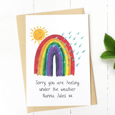 Shine Illustration, Cheerful Illustration, Shower Hostess Gifts, Birthday Cards For Mother, Teacher Thank You Cards, Rainbow Card, Teacher Cards, Staff Appreciation, Rainbow Theme