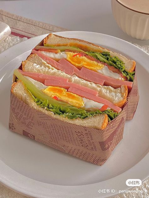 Japanese Sandwich Aesthetic, Sandwhich Recipes, Healthy Food Menu, Food Babe, Lunch Recipes Healthy, Sweet Breakfast, Food Diary, Food Obsession, Healthy Meal Prep