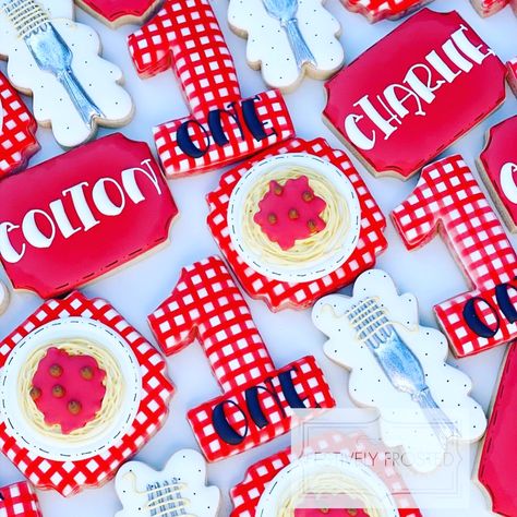 Foodie First Birthday, Pasta First Birthday, Holy Cannoli First Birthday, Italian Themed First Birthday, Italian First Birthday Party, Holy Ravioli, 1st Birthday Cookies, Hunter Birthday, Birthday Pizza