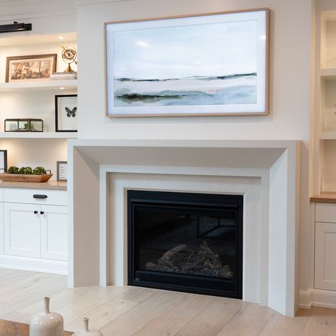 Simple fireplace mantel