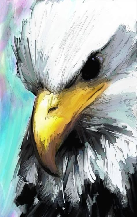 New-Acrylic-Painting-Ideas-to-Try Eagle Painting, Eagle Art, Soyut Sanat Tabloları, Simple Acrylic Paintings, An Eagle, Beginner Painting, Drawing Tutorials, Learn To Paint, Birds Painting