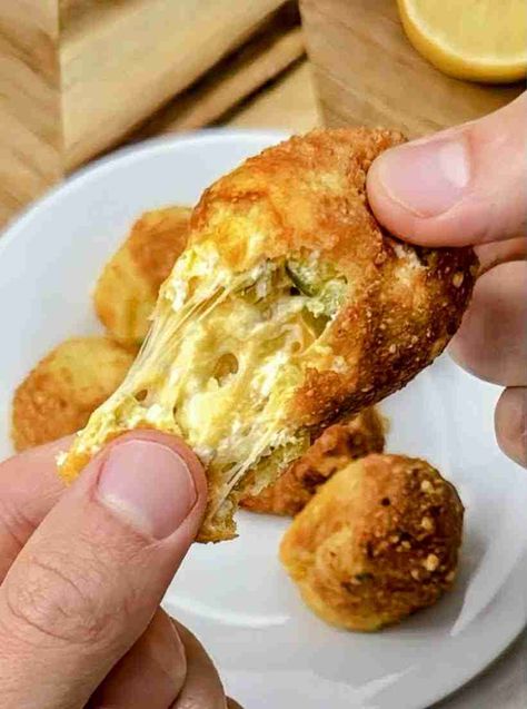 Crispy Fried Pickle Balls: Easy, Cheesy Air Fryer Snack Pickle Balls, Irick Wiggins, Pickle Chips, Keto Cheese, Fried Pickles, And So It Begins, Air Fryer Dinner Recipes, Air Fryer Recipes Easy, Low Carb Breakfast