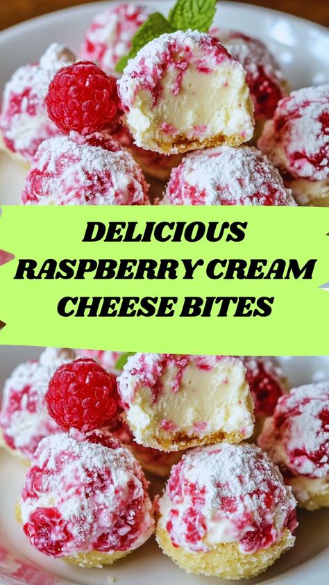 These Raspberry Cream Cheese Bites are the perfect blend of buttery crust, creamy filling, and fresh raspberry goodness. Ideal for parties, special occasions, or a simple indulgence, they’re as elegant as they are delicious. Easy to make and endlessly customizable, these bite-sized treats are sure to impress your guests or satisfy your sweet tooth. Save this recipe for a quick and crowd-pleasing dessert that will be a highlight of your table! ✨🍴 Cream Cheese Recipes Dessert Easy, Recipes Dessert Easy, Cream Cheese Bites, Cream Cheese Recipes Dessert, Raspberry Cream Cheese, Baking Secrets, Raspberry Cream, Bite Size Desserts, Cheese Bites