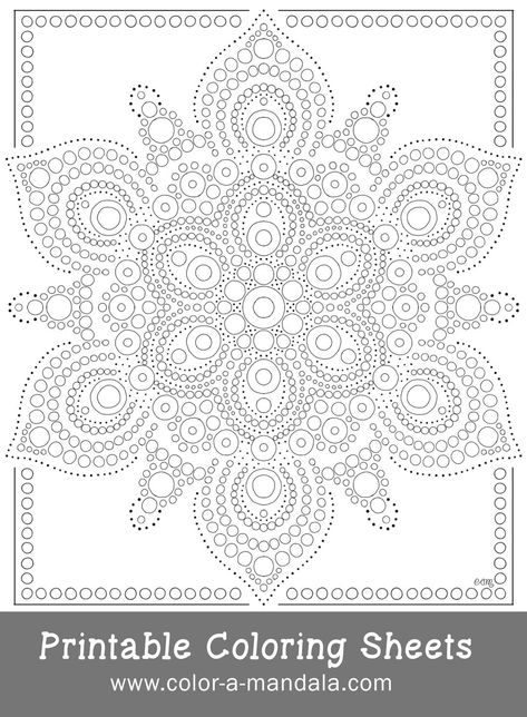 Printable dot mandala coloring sheet. Download this pdf for free. Print over 200 more coloring sheets at color-a-mandala.com Dot Art Patterns Free Printable, Mandala Coloring Pages Free Printable Zentangle, Dot Mandala Patterns Printable, Colouring Doodles, Dot Art Painting Patterns Printable, Mandala Printable Free, Mandala Coloring Pages Free Printable, Mandala Printable, Family Coloring Pages