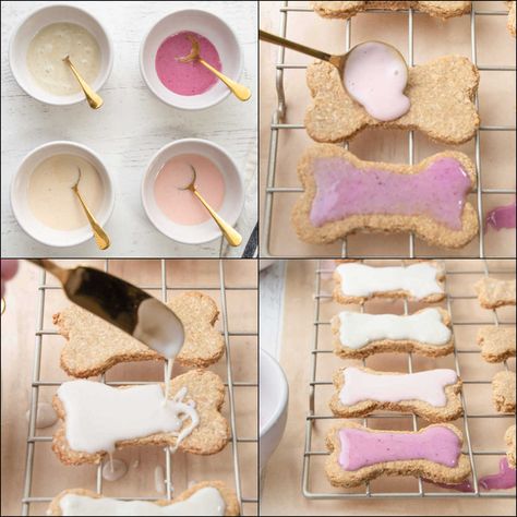 Best Dog Cookie Recipe, Dog Biscuit Icing Recipe, Dog Biscuit Packaging, Dog Treats Homemade Frosting, Diy Dog Cookies With Icing, Dog Treat Frosting Recipe That Hardens, Dogs Cookies Recipe, Dog Cookie Business, Dog Cutout Cookies