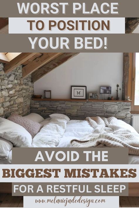 Learn the biggest bed placement mistakes to avoid for a restful sleep. Don't miss out on these essential tips for a harmonious bedroom! Bed Floating In Middle Of Room, Bed Takes Up Whole Room, Bed Off Center On Wall, Small Room With King Size Bed Ideas, Where To Place A Bed In A Bedroom, Queen Bed Placement In Small Room, Bed Placement With Windows, Double Bed Against Wall, Two King Beds Together