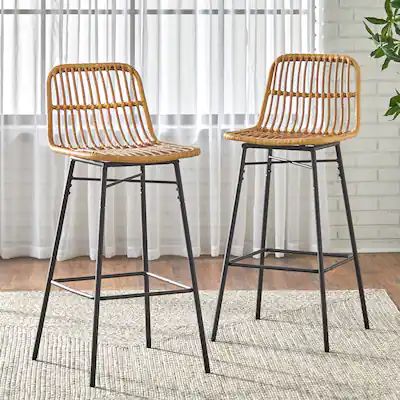 Buy Counter & Bar Stools Online at Overstock | Our Best Dining Room & Bar Furniture Deals Tall Stools, Bar Height Stools, Counter Height Table, Woven Rattan, Modern Bar Stools, Counter Height Stools, Counter Bar Stools, Pub Table, Bar Height