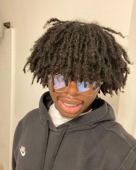 Locs With Crystals Men, Locs And Glasses, Black Hair Cuts, Black Glasses, Locs Hairstyles, Black Boys, Mens Glasses, Locs, Black Men