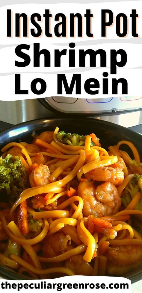 Instapot Shrimp Soup Recipes, Shrimp Pasta Recipes Instant Pot, Pescatarian Instant Pot Recipes, Shrimp Lomein Noodle Recipes, Instapot Seafood Recipes, Instapot Lo Mein, Instant Pot Shrimp Pasta, Instapot Shrimp Recipes, Crock Pot Shrimp Recipes