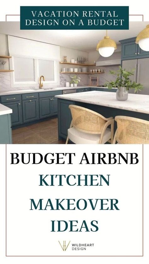 Every Airbnb kitchen will need an update from time to time. And when you're thinking about an Airbnb kitchen makeover, you're probably worried about the budget since kitchen renovations tend to be the most expensive. No need! I’ve got a few interior design hacks and Airbnb renovation tips up my sleeve for making the most of a kitchen makeover without spending more than necessary. These are my favorite budget Airbnb kitchen makeover ideas that won't cost a fortune! Interior Design Hacks, Airbnb Kitchen, Vacation Rentals Decor, Rental Kitchen Makeover, Kitchen Makeover Ideas, Rental Decorating Tips, Rental Kitchen, Renovation Tips, Design Hacks