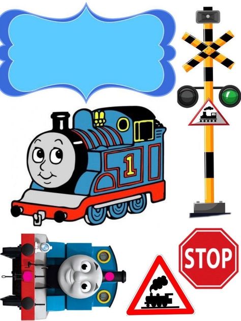 Thomas Kereta, Thomas And Friends Cake Topper, Topper Thomas, Thomas And Friends Cake, Thomas Train Birthday, Thomas Party, Baby Boy Cake Topper, Thomas The Train Birthday Party, Thomas And His Friends