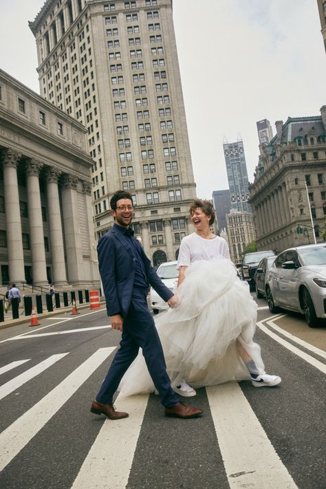 Wedding Dress Sneakers, Wedding Dress With Sneakers, Manhattan City, Dress Sneakers, Nyc Elopement, My Wedding Day, Unique Bride, Top Soil, Boho Bride