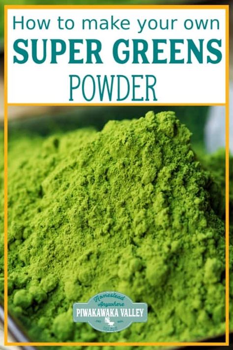 Diy Green Powder, Powdered Greens Recipes, Diy Veggie Powder, Diy Greens Powder, Dehydrated Veggie Powder, Veggie Powder Recipe, Veggie Powder, Vegetable Powder, Green Powder Recipes