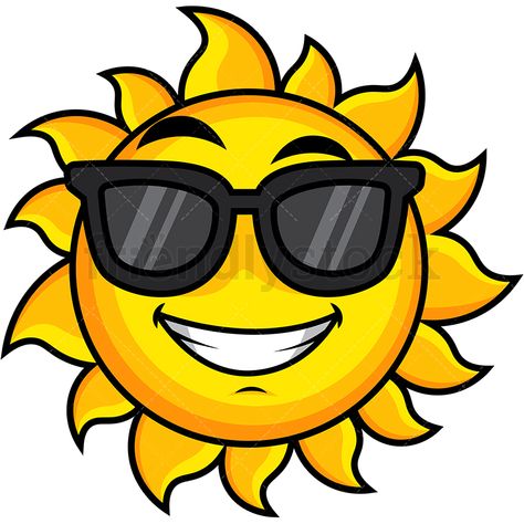 Easy Manga Drawings, Sunglasses Clipart, Emoji Cartoon, Sun Clip Art, Sunglasses Emoji, Good Morning My Friends, The Most High God, Most High God, Good Morning Hug