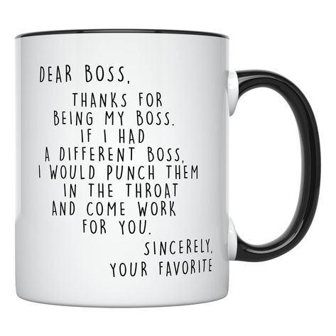 PRICES MAY VARY. [Worlds Best Boss Mugs for Men and Women] – Looking for best boss gifts for men? This coffee mug is sure to bring a smile to your boss's face and brighten their day every time they have their coffee or tea. Our best boss mugs are built to last, made of durable dishwasher and microwave safe ceramic. [High quality Funny Boss Gifts] - We use the best quality ceramics, and our images are permanently printed with strong, vibrant, and long-lasting colors (nothing will fade or peel!) H Boss Day Gift Ideas Men, Christmas Gift Ideas For Boss, Bosses Day Gift Ideas Offices, Boss Day Gift Ideas, Worlds Best Boss Mug, Birthday Funnies, Boss Mugs, Best Boss Mug, Best Boss Gifts