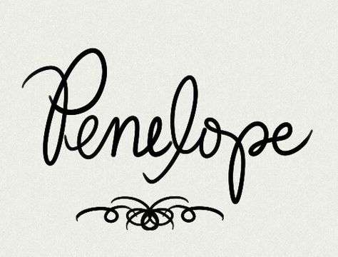 Penelope. Names from the CW's Reign, a fictionalized account of Mary Queen of Scots set in 1557 France. For Lanie. Penelope Tattoo, Penelope Name, Country Baby Boy Nursery, Yellow Baby Room, Boy Nursery Colors, Paint Names, Bump Ahead, Baby Closet Organization, Secret Lovers