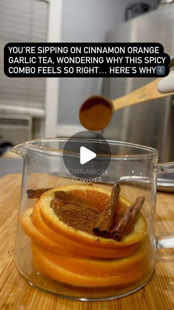 Tricia Shields on Instagram: "Why double up on Cinnamon AND Raw Garlic? 🔥🍊🍵 Because your body deserves the best of both worlds!☕️  Drinking this powerhouse tea often may improve the following.   Digestive health Immune function Blood circulation  Here’s my Quick Recipe:  3 cinnamon stick (or 1 tsp powder) 3-4 cloves raw garlic  1 orange ( sliced) Sweeten with agave (optional) Pour boiling water over the ingredients, steep for 5-7 minutes, and sip!  🥢Cinnamon helps balance blood sugar levels and fights inflammation. 🧄Raw Garlic is a natural immune booster, loaded with antioxidants.  Combining both can improve digestion and support heart health. Happy sipping ☕️  . . . . . . #teatime #cinnamongarlic #tea  #lavenderrose #chammomiletea #tealover #calmingtea #tealovers #chai #love #greente Garlic Tea, Clove Tea, Pomegranate Tea, Balance Blood Sugar, Natural Immune Boosters, Calming Tea, Immune Booster, Raw Garlic, Cinnamon Powder