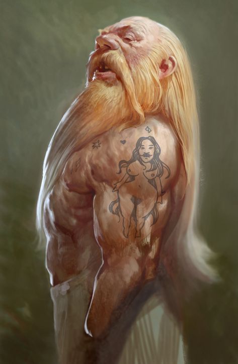 ArtStation - Dwarf study, Bartlomiej Gawel Heroic Fantasy, Fantasy Portraits, Fantasy Races, Fantasy Images, Dungeons And Dragons Characters, Fantasy Setting, Arte Fantasy, Fantasy Rpg, Fantasy Inspiration