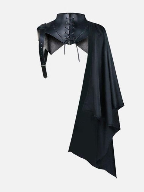 Knight Half-body Cape - Unhooded / L Knight Outfit Female, Types Of Capes, Knight Fashion, Half Cape, Japanese Streetwear Fashion, Knight Outfit, Cape Designs, Top Streetwear Brands, Half Body