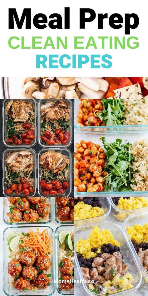 If you are new to the clean eating diet, this means that you will be committing to a lifestyle of eating foods in their most natural state. Here are 15 healthy clean eating meal prep recipes for the whole week. #mealprep #cleaneating Healthy Clean Eating Meal Prep, Meal Prep Recipes Healthy, Meal Prep Ideas For Lunch, Clean Eating Meal Prep Recipes, Clean Eating Meal Prep, Ideas For Lunch, Healthy Meal Prep Ideas, Meal Prep Menu, Meal Prep Clean Eating