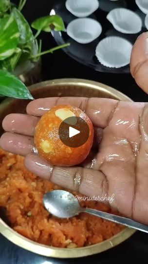 743K views · 43K reactions | Motichoor ladoo ❣️

Ingredients
Besan flour 1 cup 
Sugar 3 /4  cup 
Cardamom powder 1/4 tsp
Cashew 10
Ghee 2 tsp

#indianfood  #food #homemade #healthyfood  #homecooking #vegetarian  #southindianfood #cooking #recipe 
#2minuteschef  #tamilrecipes #reels #shorts #shortrecipes #reelrecipe #viralreel #viralvideo #viralshort #viral # sweetrecipe #ladoo
#motichoorladoo #ladu #sweet | 2minuteschef | 2minutes_chef · Original audio Besan Ladoo Recipes, Motichoor Ladoo Recipe, Ladoos Recipe, Motichoor Ladoo, Short Recipes, Food Homemade, Cardamom Powder, South Indian Food, Cooking Recipe