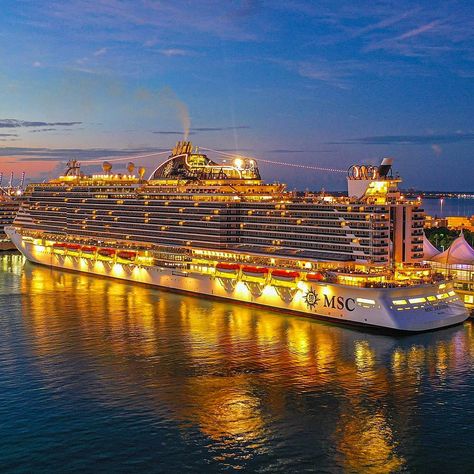 Cruise Ships, Cruise Ship Aesthetic, Msc Seashore Cruise, Msc Seaside Cruise, Msc Seaside, Cruise At Night Aesthetic, Msc Cruises Seascape, Carnival Dream Cruise Ship, Msc Bellissima Cruise